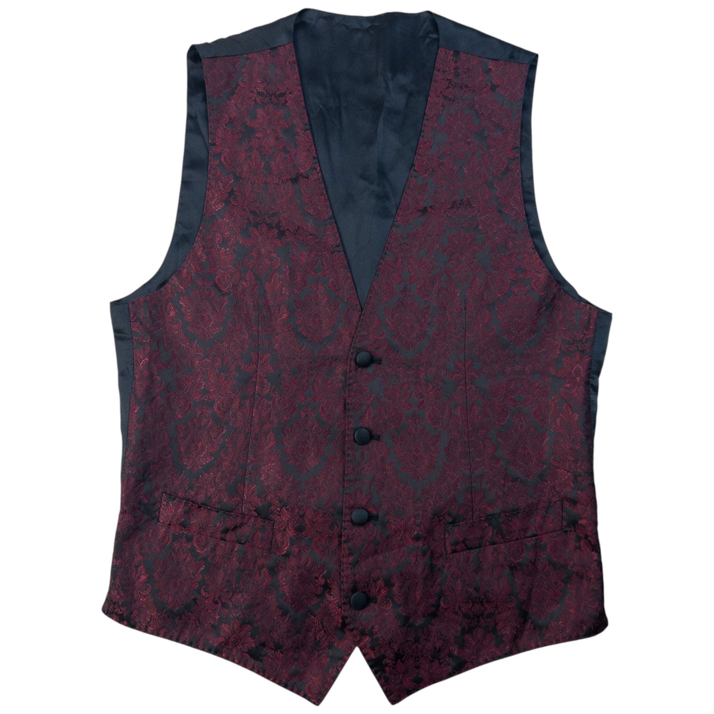 Vintage 2000s Dolce & Gabbana Brocade Waistcoat & Trousers Suit Set Size M | Medium, Multicoloured