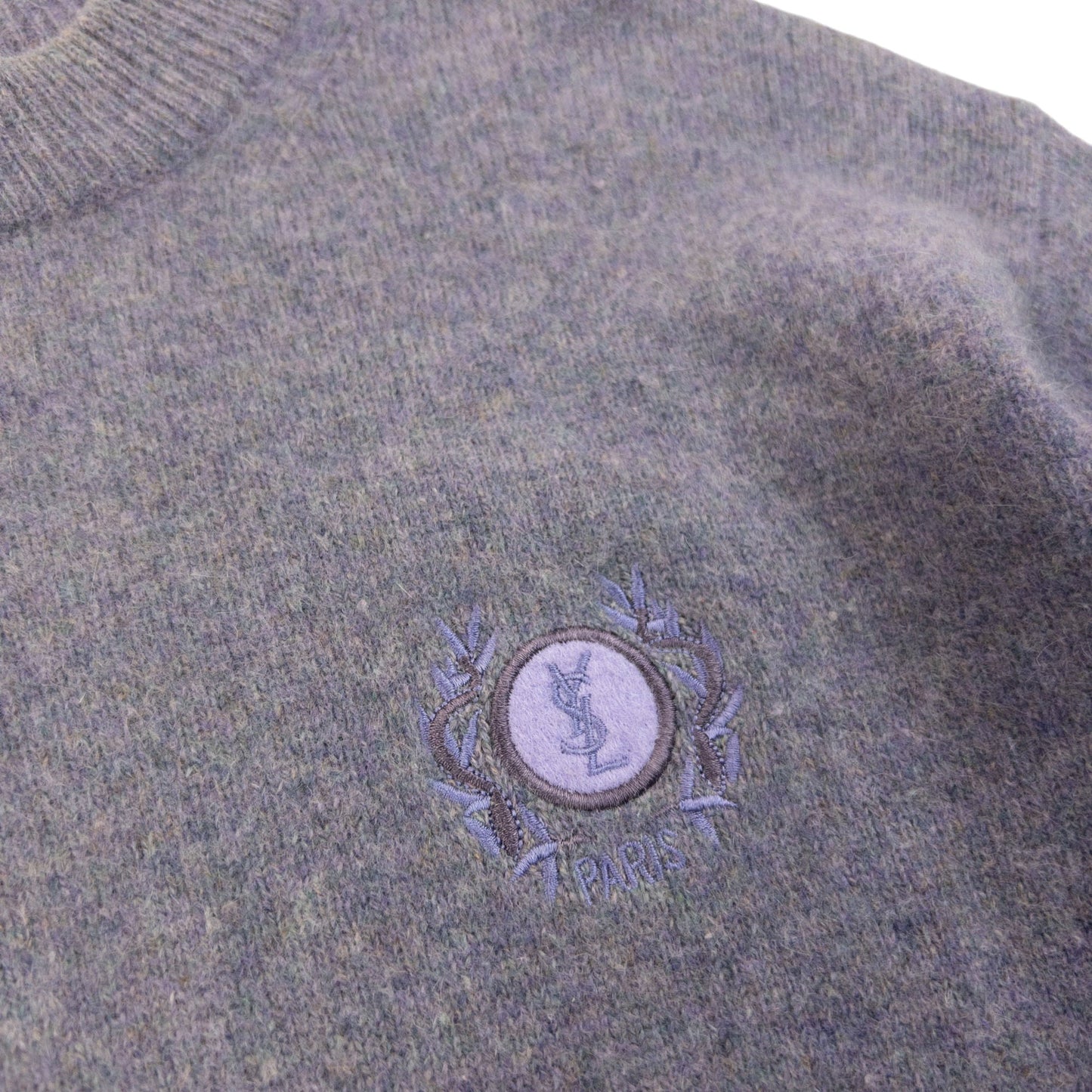 Vintage 90s YSL Yves Saint Laurent Lambswool Jumper Womens Size S | Small, Purple
