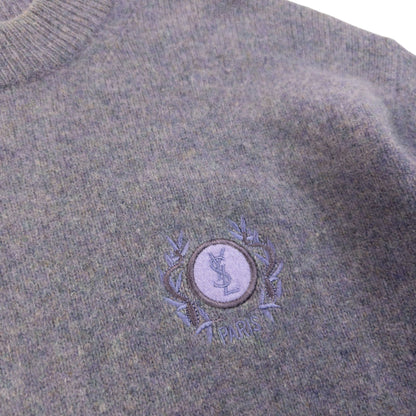 Vintage 90s YSL Yves Saint Laurent Lambswool Jumper Womens Size S | Small, Purple