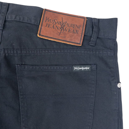 Vintage 2000s YSL Yves Saint Laurent Chino Trousers Size W35 | W35, Black