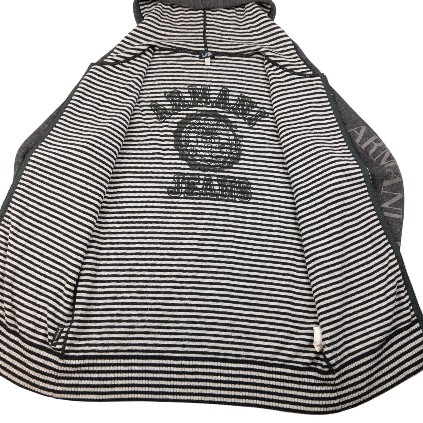 Vintage Armani Jeans Zip Up Hoodie Size M