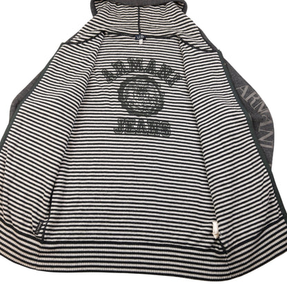 Vintage Armani Jeans Zip Up Hoodie Size M