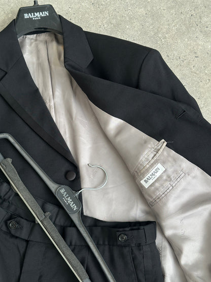 Balmain 2000s Pure Wool Tuxedo Single Breasted Suit - 42S/W34