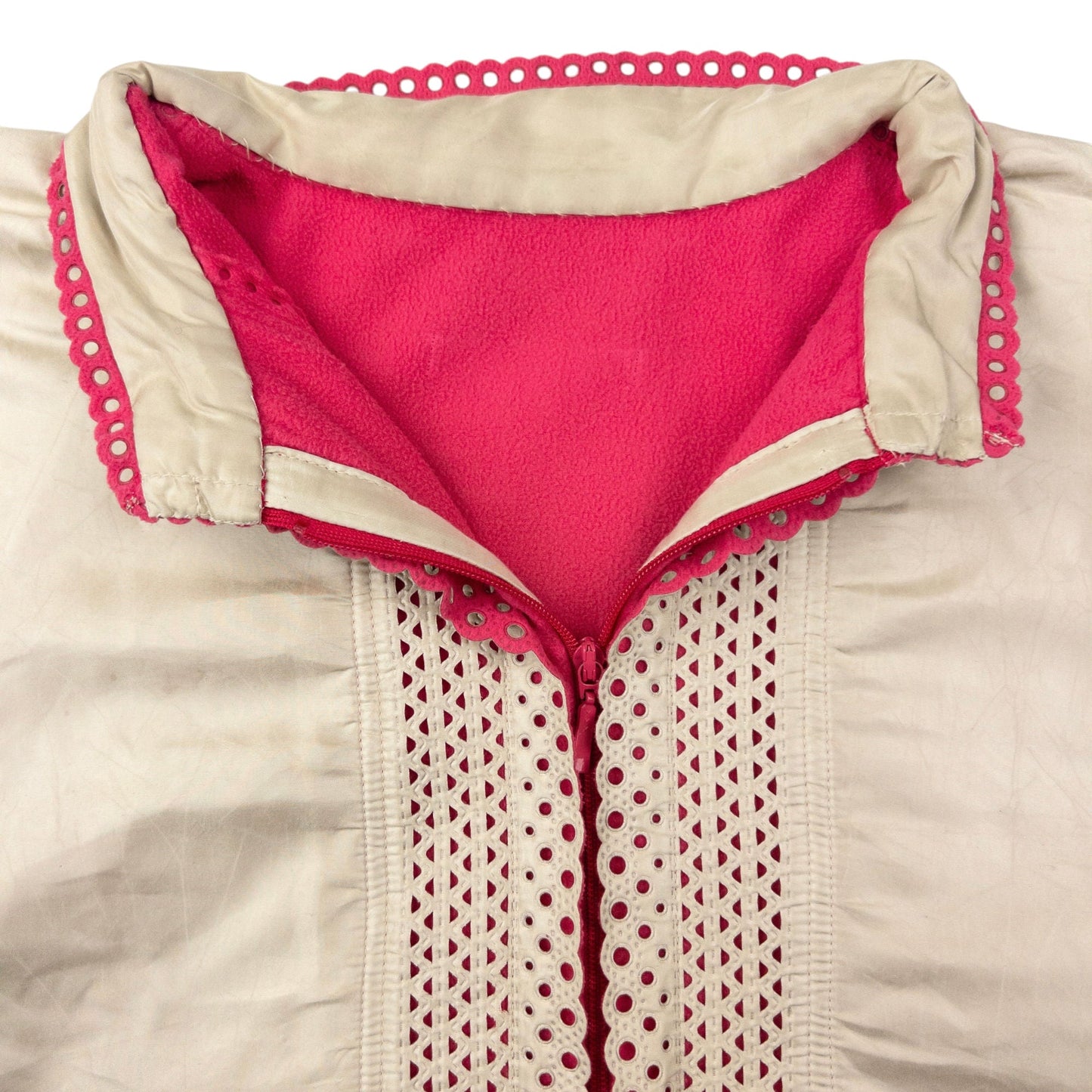 Vintage Issey Miyake Reversible Silk & Fleece Jacket Womens Size S