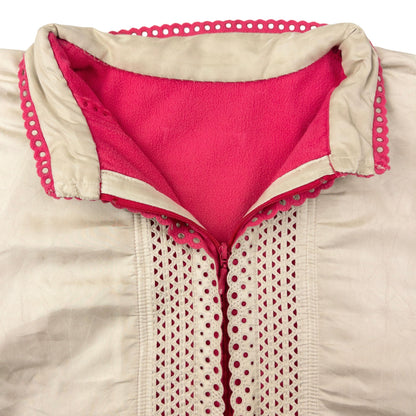 Vintage Issey Miyake Reversible Silk & Fleece Jacket Womens Size S