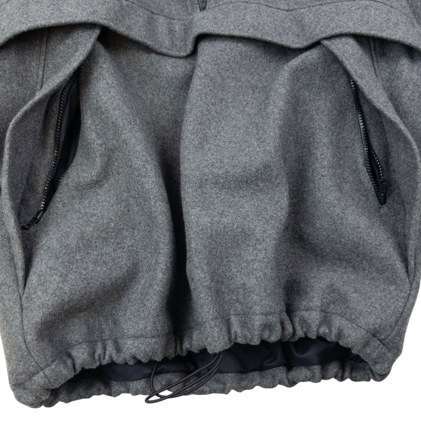 Vintage 2000s YSL Yves Saint Laurent Q Zip Wool Jacket Size L | Large, Grey
