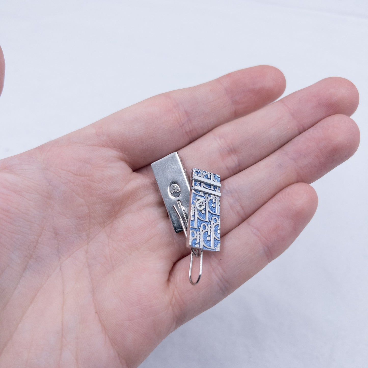 Vintage Dior Monogram Number Earrings