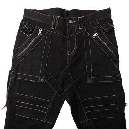 Vintage PPFM Multi Zip Denim Jeans Size M