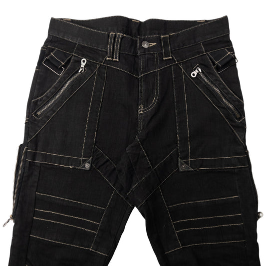 Vintage PPFM Multi Zip Denim Jeans Size M