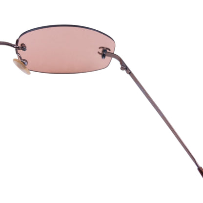 Vintage 2000s Chanel Rimless Sunglasses | O/S, Orange
