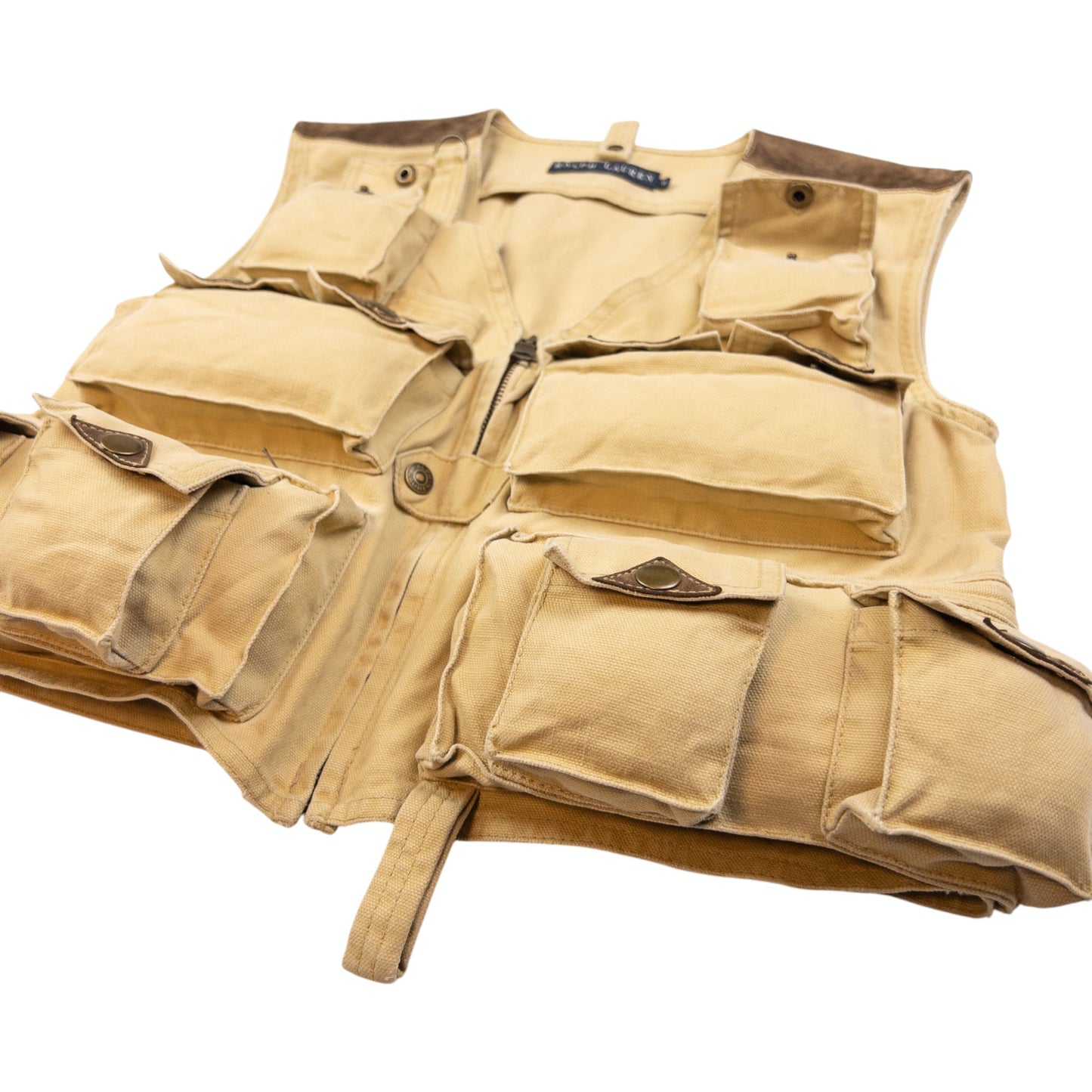 Vintage Ralph Lauren Cargo Vest Gilet Womens Size M