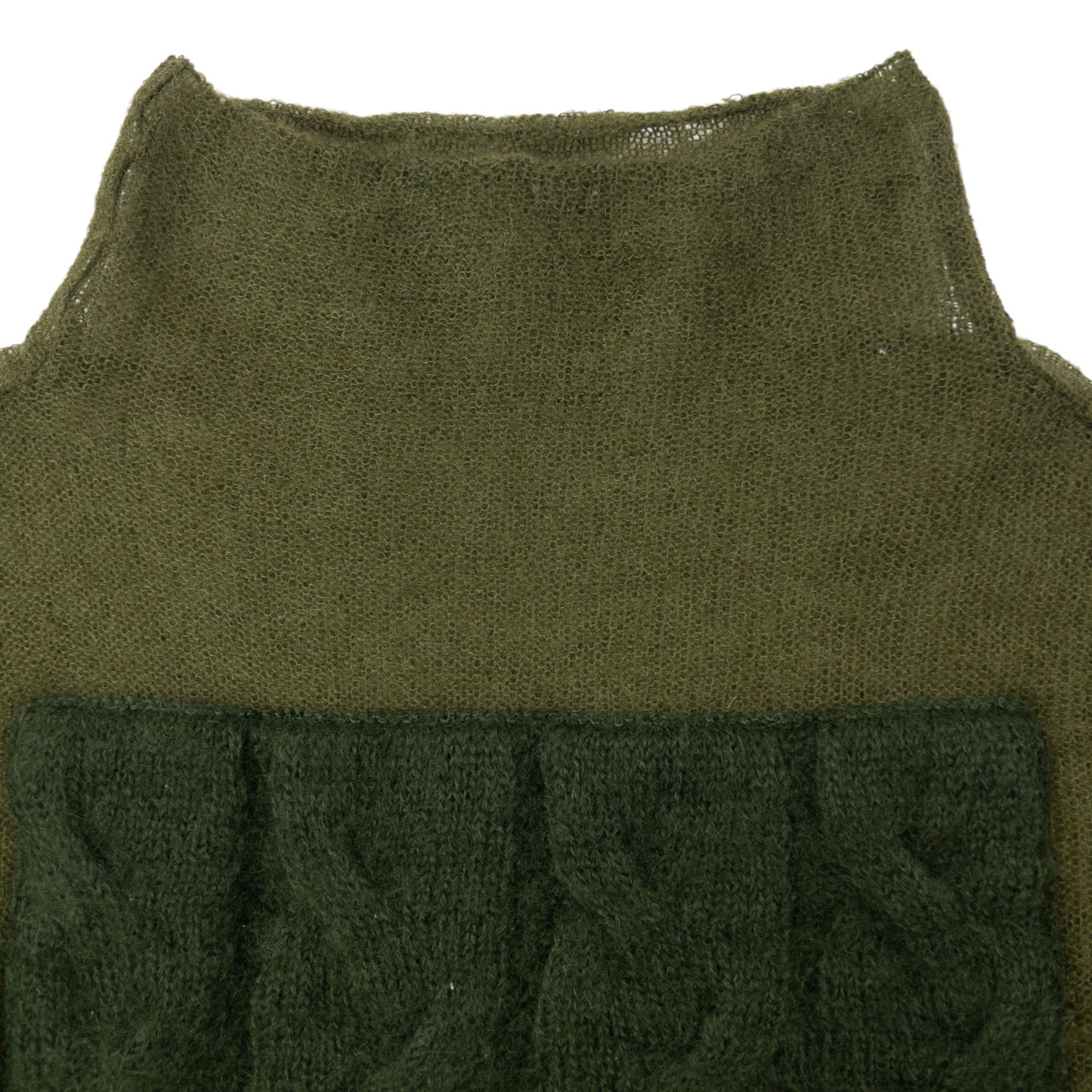Vintage 2000s Marithe + Francois Girbaud Mock Neck Wool Jumper Womens Size M | Medium, Green