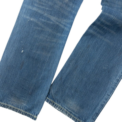 Vintage Puma X Evisu Double Gull Japanese Denim Jeans Size W30 | W30, Blue
