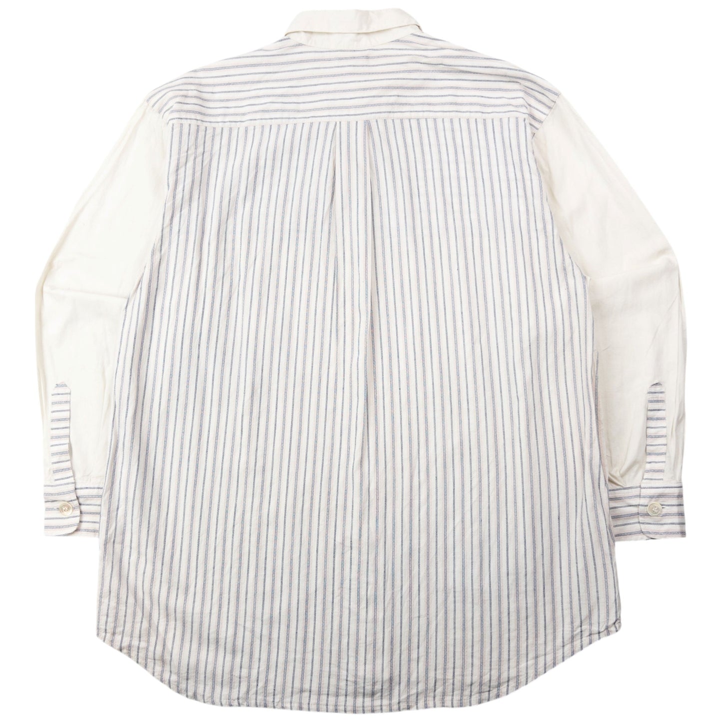 Vintage 90s CP Company Striped Long Sleeve Button Up Shirt Size S | Small, Cream