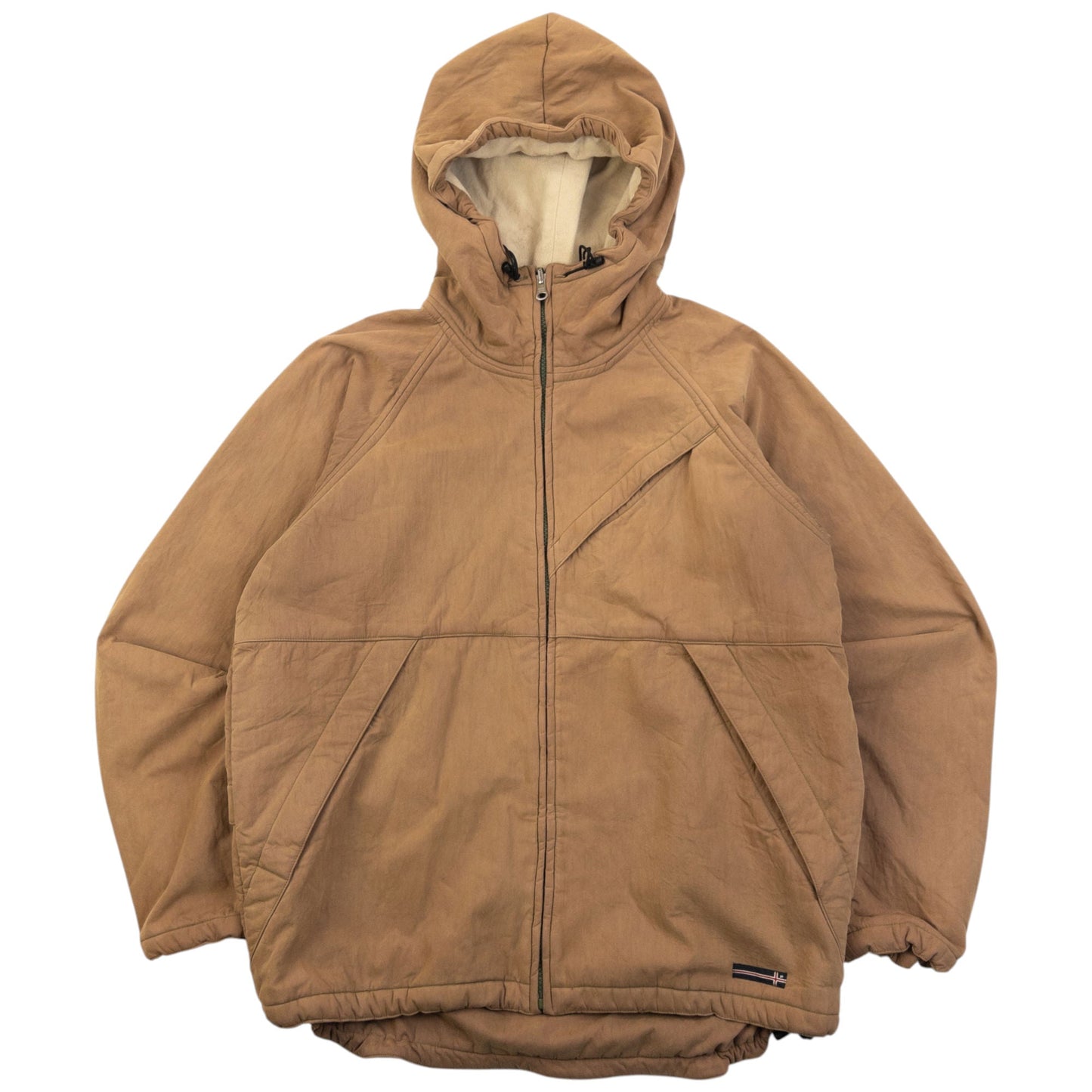 Vintage 2000s PPFM Reversible Zip Up Fleece Jacket Womens Size S | Small, Beige