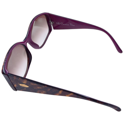 Vintage Dior Pattern Sunglasses | O/S, Tortoiseshell, Purple