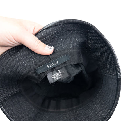 Vintage 2000s Gucci Bucket Hat Size XL | O/S, Black