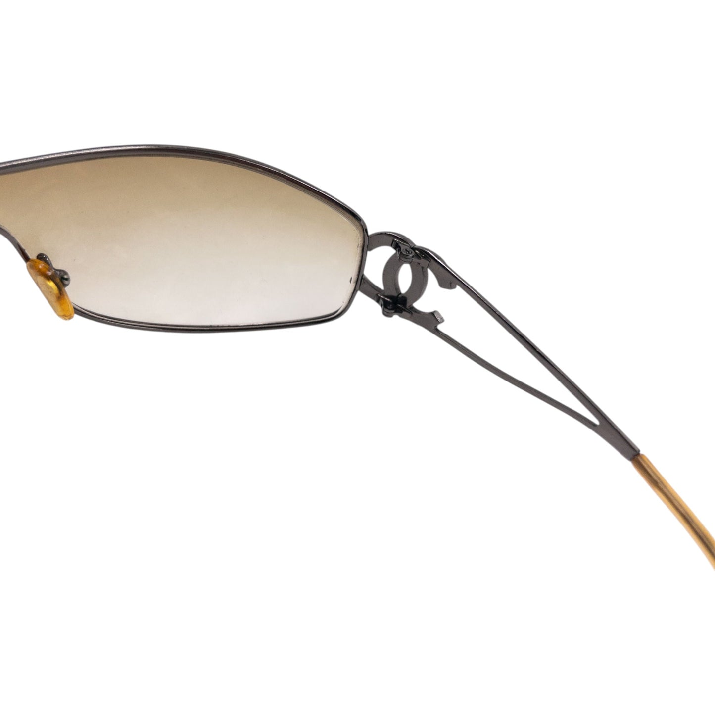 Vintage 2000s Chanel Wire Logo Sunglasses | O/S, Mixed