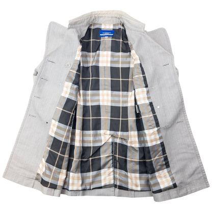 Vintage 2000s Burberry Blue Label Nova Check Lined Trench Jacket Womens Size M | Medium, Blue