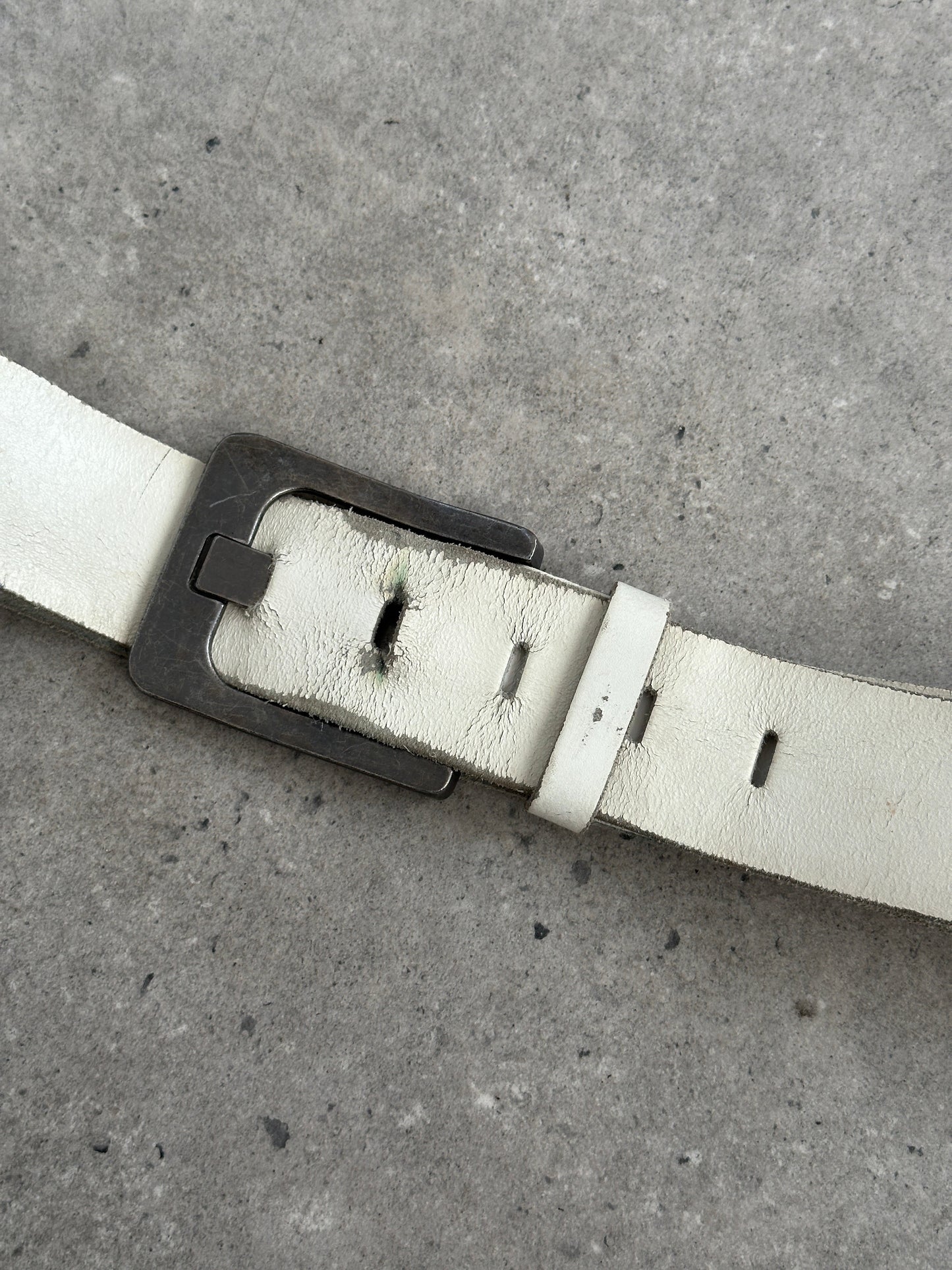 Vintage 1990s Leather Chunky Belt - W34-38