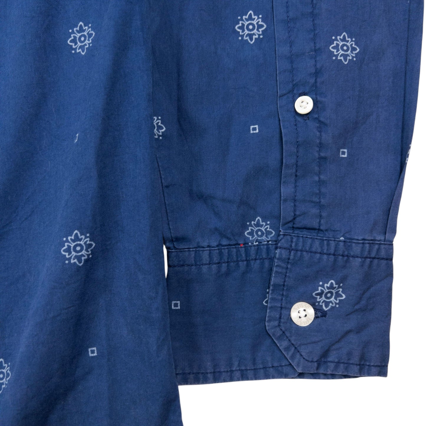 Vintage Stussy Long Sleeve Button Up Shirt Size M