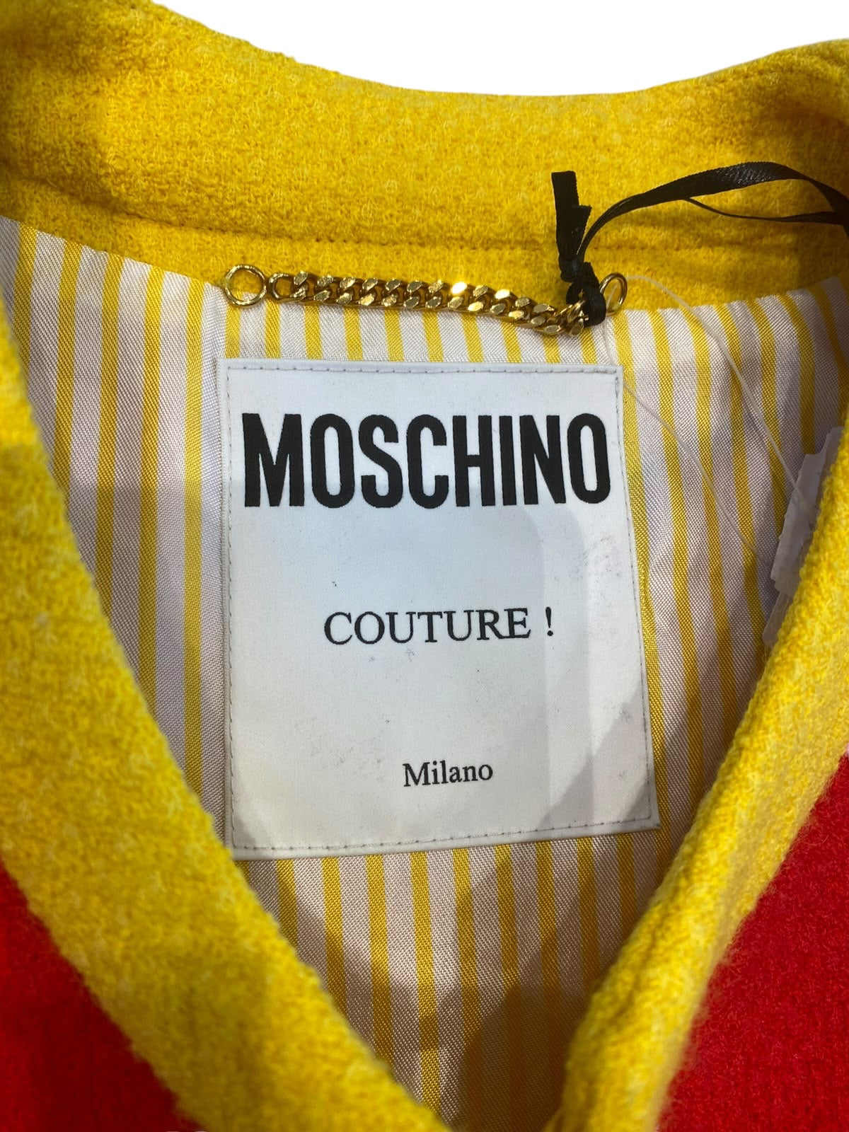 Moschino 2014 MOSCHINO Jeremy Scott MCDONALDS 20 BILLION SERVED JACKET Red/ Yellow 8 | O/S, Red
