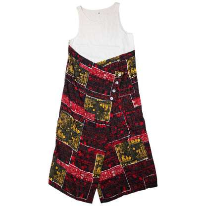 Vintage Issey Miyake Pattern Wrap Dress Womens Size M