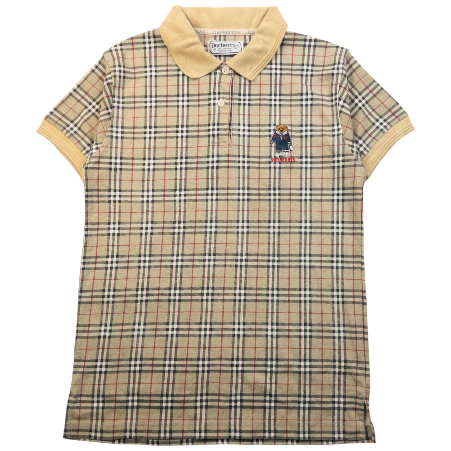 Vintage 90s Burberry Nova Check Polo Shirt Womens Size M | Medium, Multicoloured