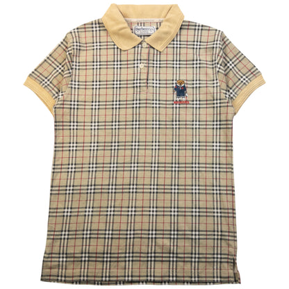 Vintage 90s Burberry Nova Check Polo Shirt Womens Size M | Medium, Multicoloured