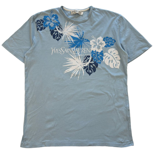Vintage YSL Yves Saint Laurent Floral T Shirt Size S