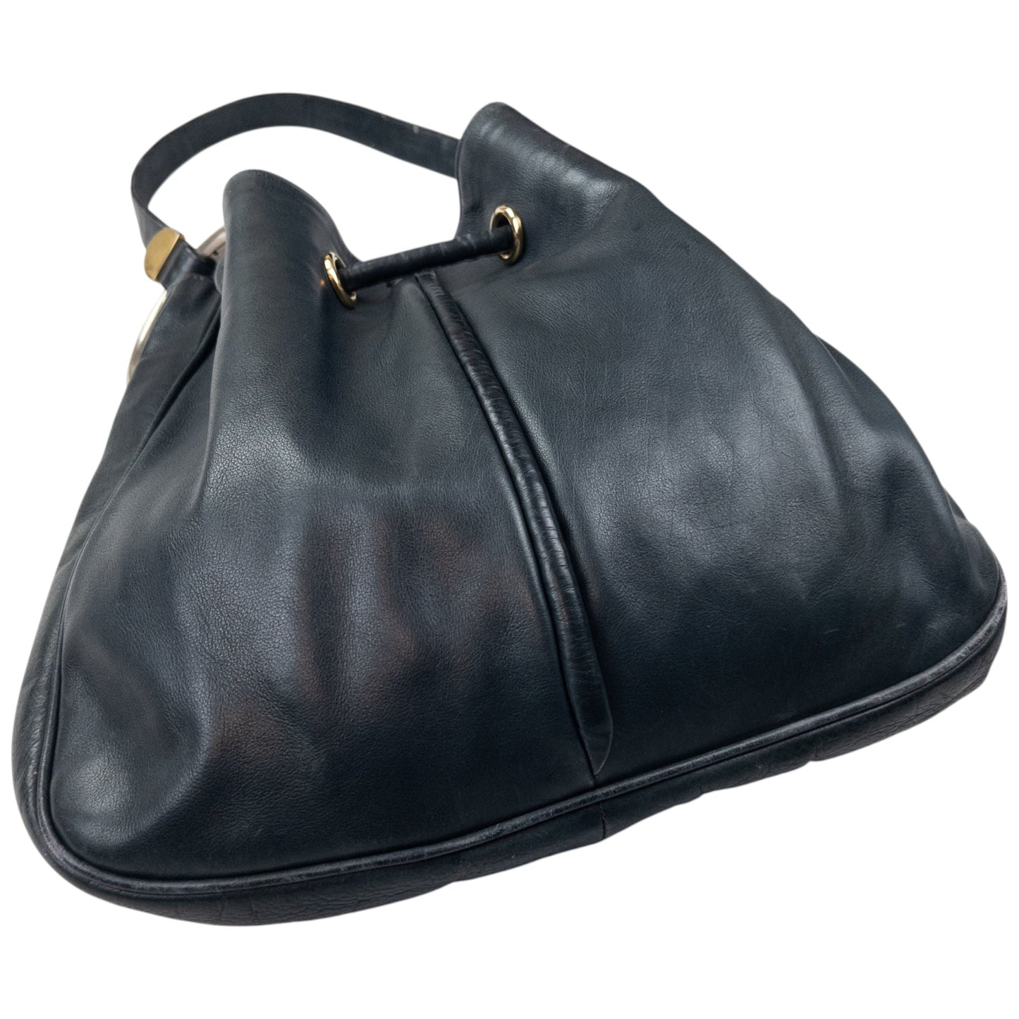 Vintage Gucci Leather Bucket Bag