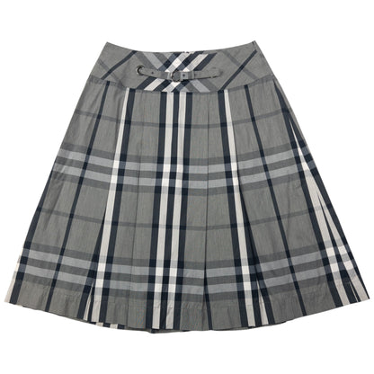 Vintage 2000s Burberry Nova Check Pleated Skirt Womens Size W25
