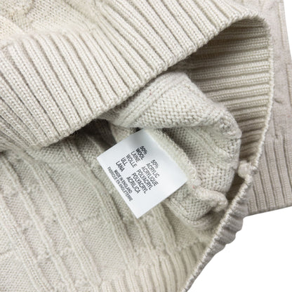 Vintage Burberry Embroidered Cable Knit Jumper Womens Size M