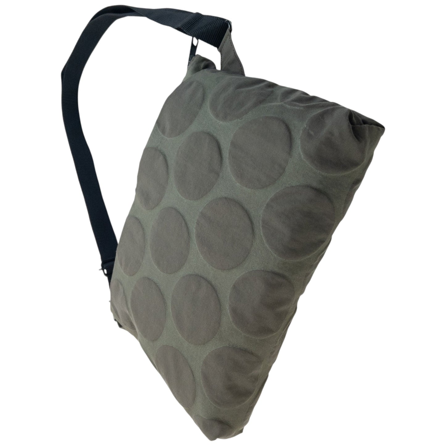 Vintage 2000s Plantation By Issey Miyake Polka Dot Crossbody Bag | O/S, Grey