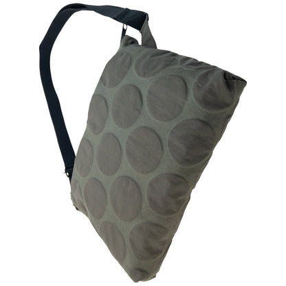 Vintage 2000s Plantation By Issey Miyake Polka Dot Crossbody Bag | O/S, Grey