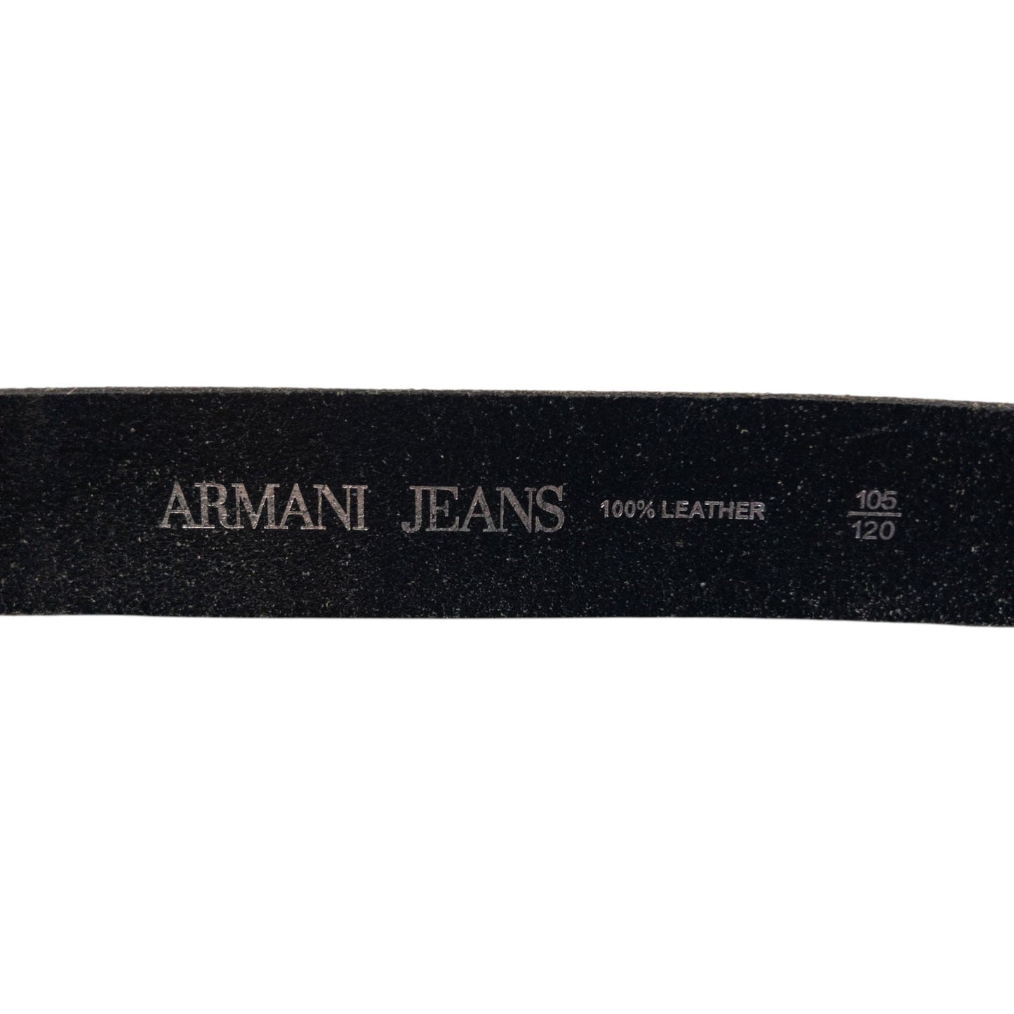 Vintage 2000s Armani Jeans Leather Belt Size XL | XL, Black