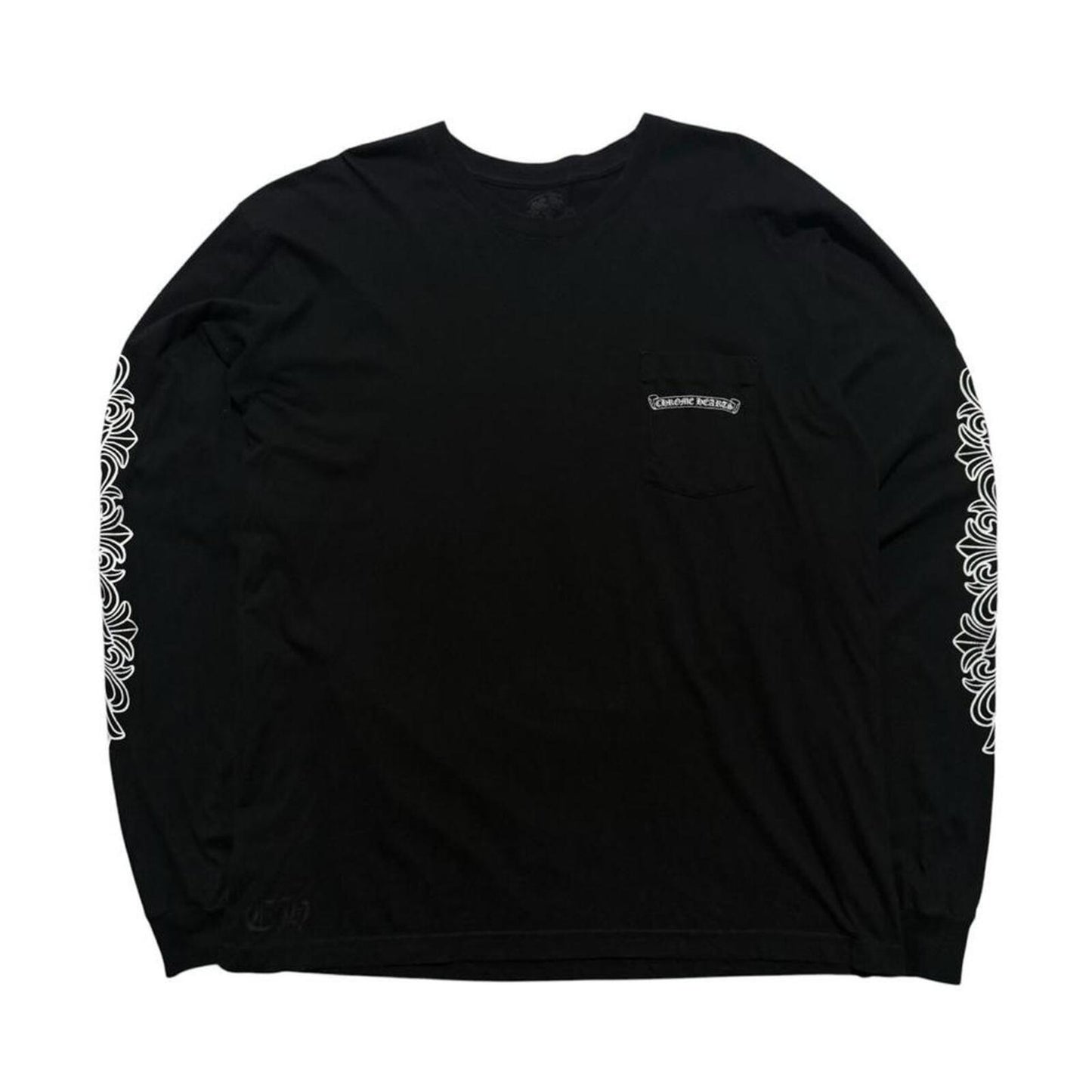 Chrome Hearts Eye Chart Dagger Long Sleeve | XXL, Black