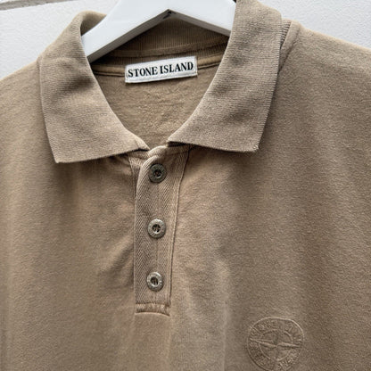 90’s Stone Island Polo Shirt (XL) | XL, Red