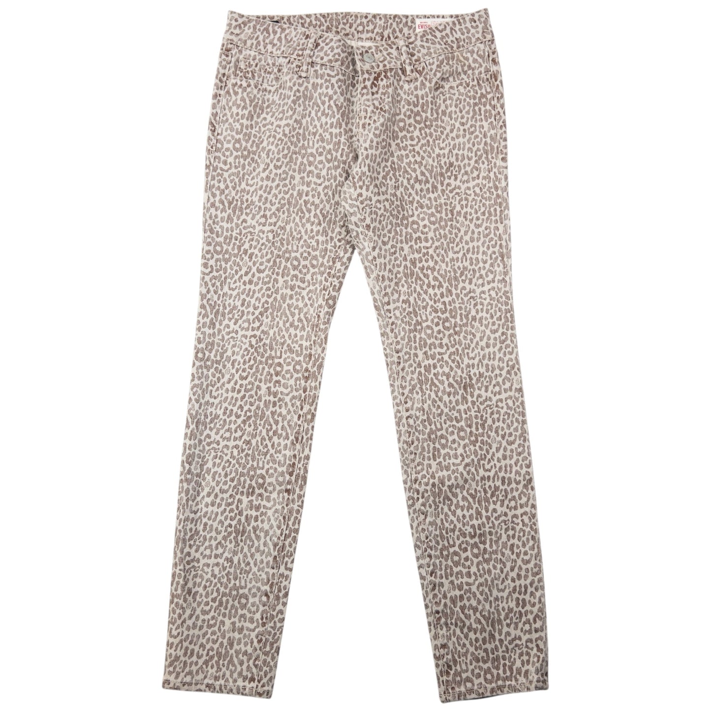 Vintage Evisu Double Gull Leopard Print Japanese Denim Jeans Size W30 | W30, Multicoloured