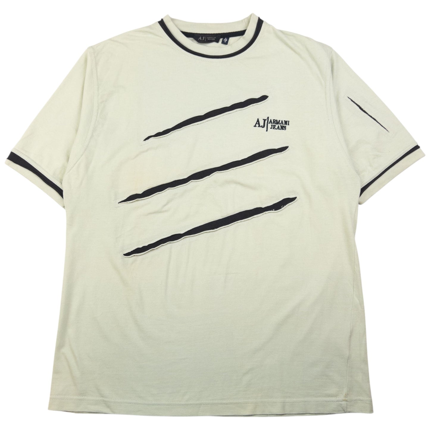 Vintage Armani Jeans Slash T Shirt Size L