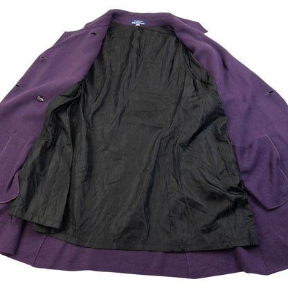 Vintage 2000s Burberry Blue Label Wool Longline Jacket Womens Size S | Small, Purple