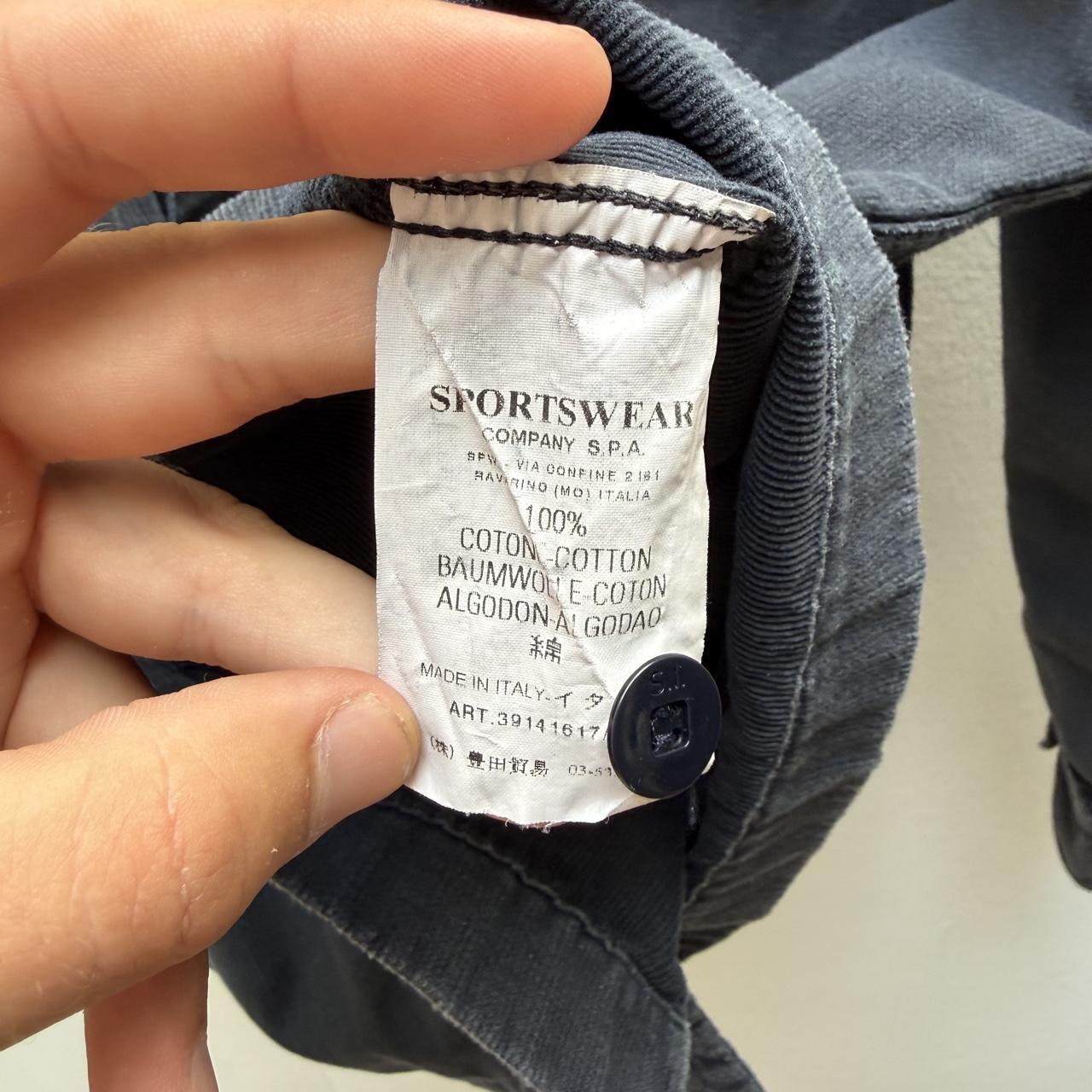 00s Stone Island Denims Corduroy shirt (L) | Large, Dark Grey