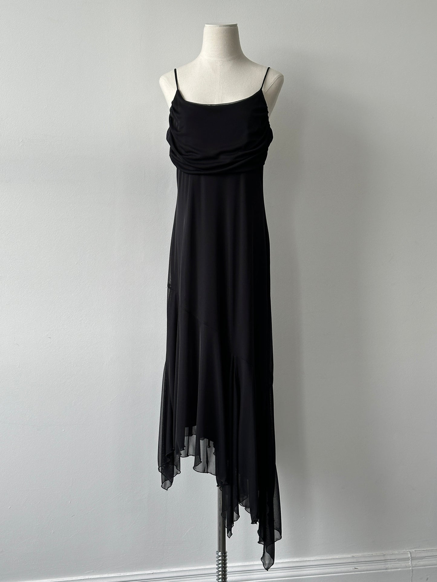 Vintage 1990s Asymmetric Maxi Dress - M-L