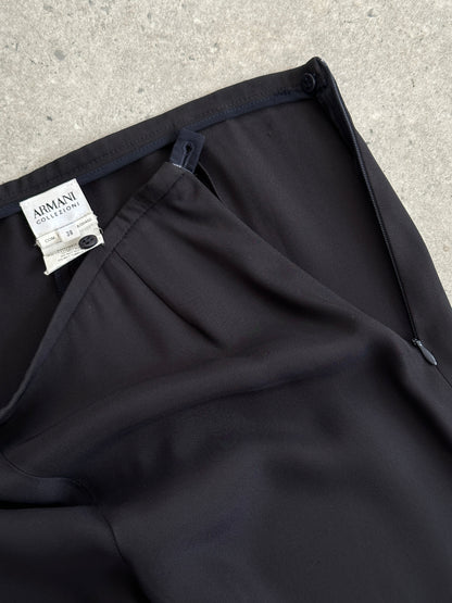 Armani Collezioni 2000s Silk Wide Leg Trousers - W28