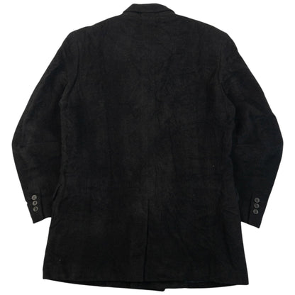 Vintage 2000s Issey Miyake MEN Button Up Wool Jacket SAMPLE Size | Medium, Black