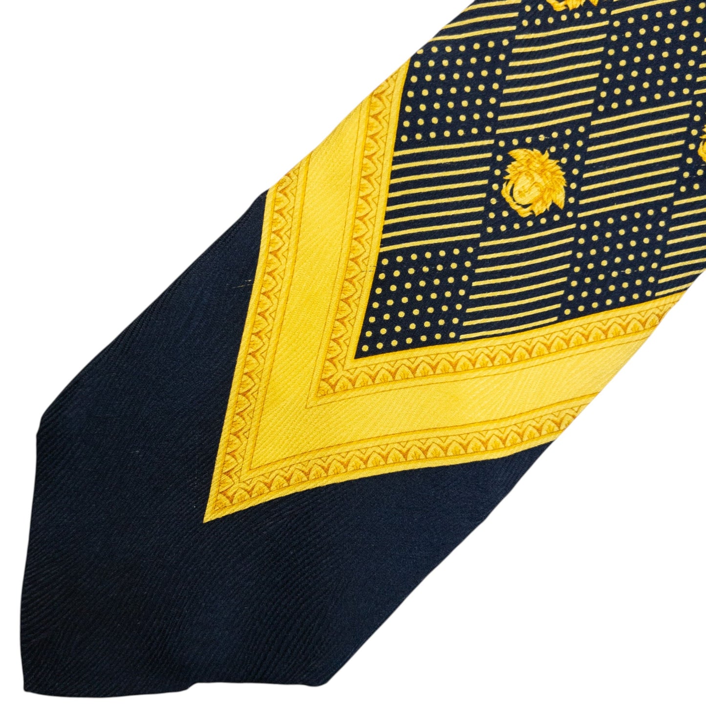 Vintage 90s Gianni Versace Medusa Monogram Silk Tie | O/S, Multicoloured
