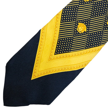 Vintage 90s Gianni Versace Medusa Monogram Silk Tie | O/S, Multicoloured