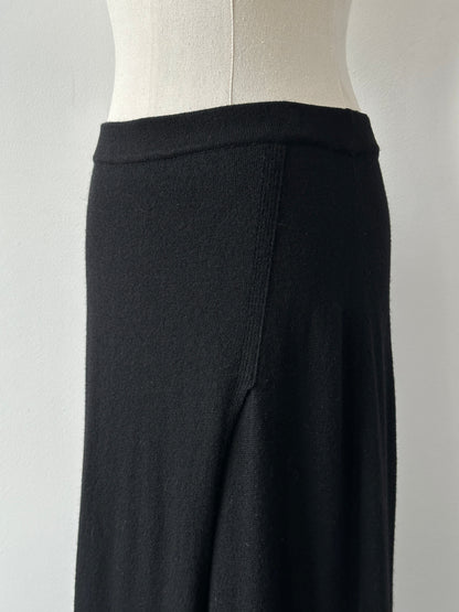 Italian Vintage 2000s Wool Cashmere Front Split Maxi Skirt - W28-30