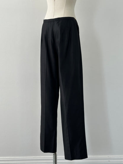 Max Mara 1990s Silk Straight Leg Trousers - W28
