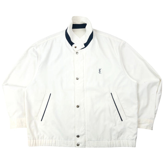 Vintage 90s YSL Yves Saint Laurent Harrington Jacket Size M | Medium, Red